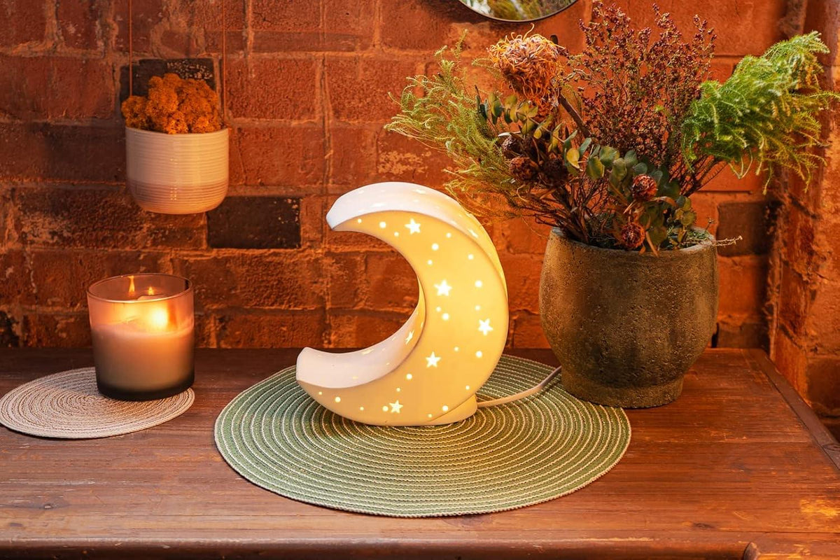 Moon - Handmade Porcelain Table Lamp.