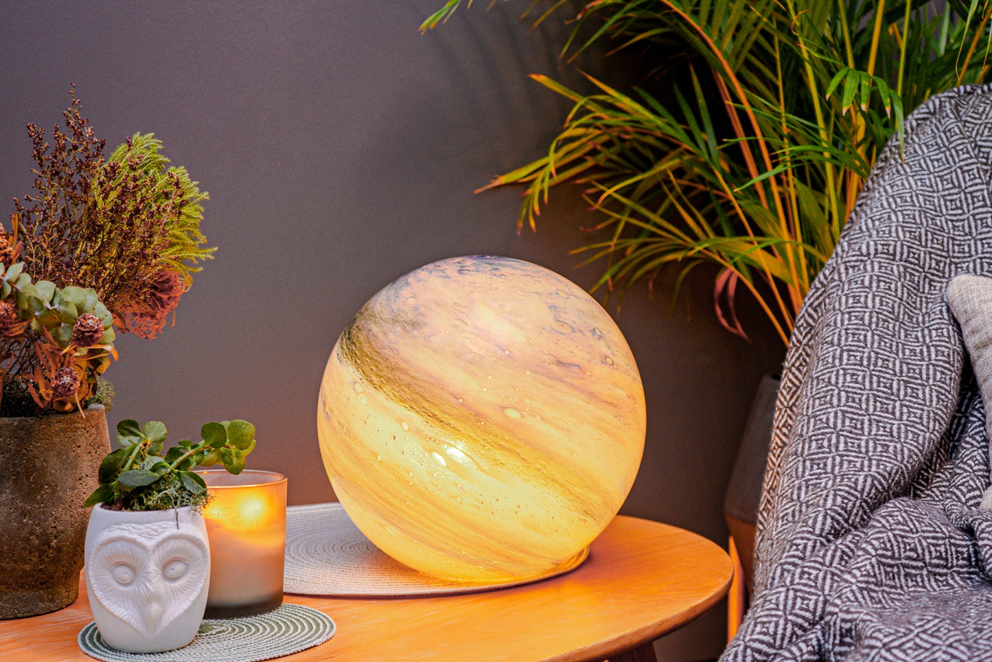 Minerva - Large HandBlown Glass Lamp