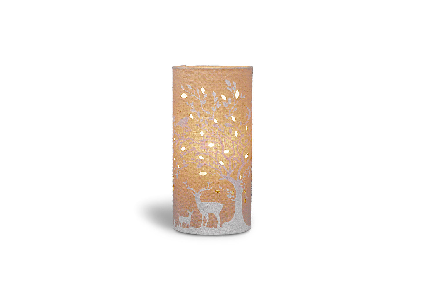 Deer and Birds - Fabric Table Lamp