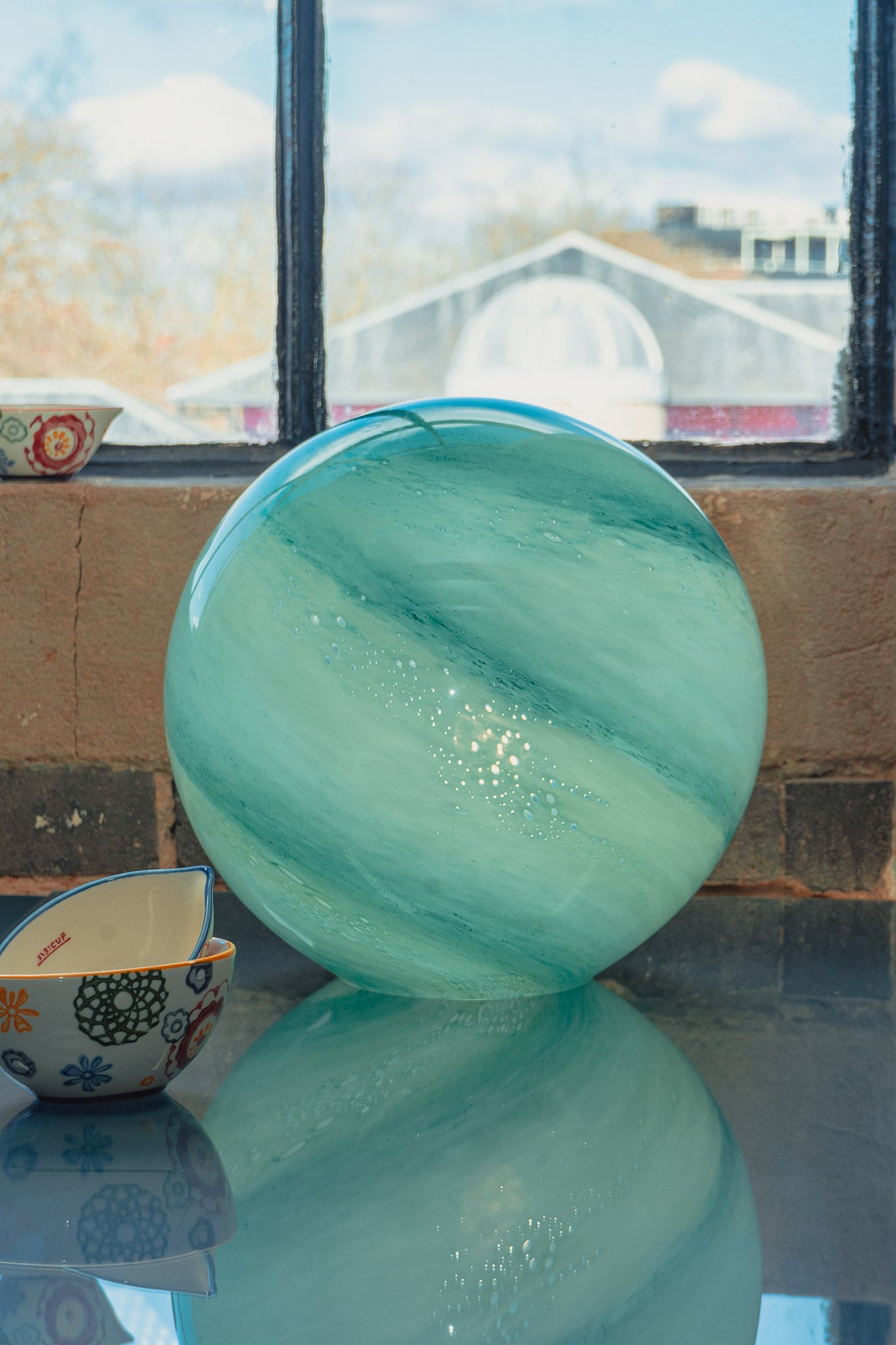 Whirlpool - Large HandBlown Glass Lamp