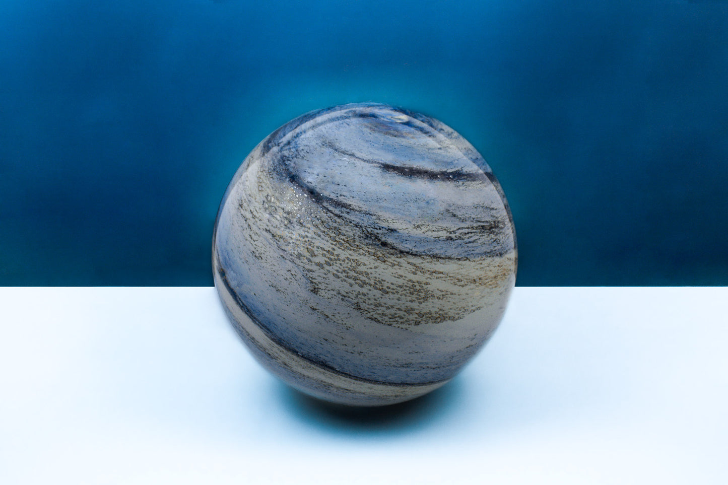 Sand and Sea - Large HandBlown Glass Lamp