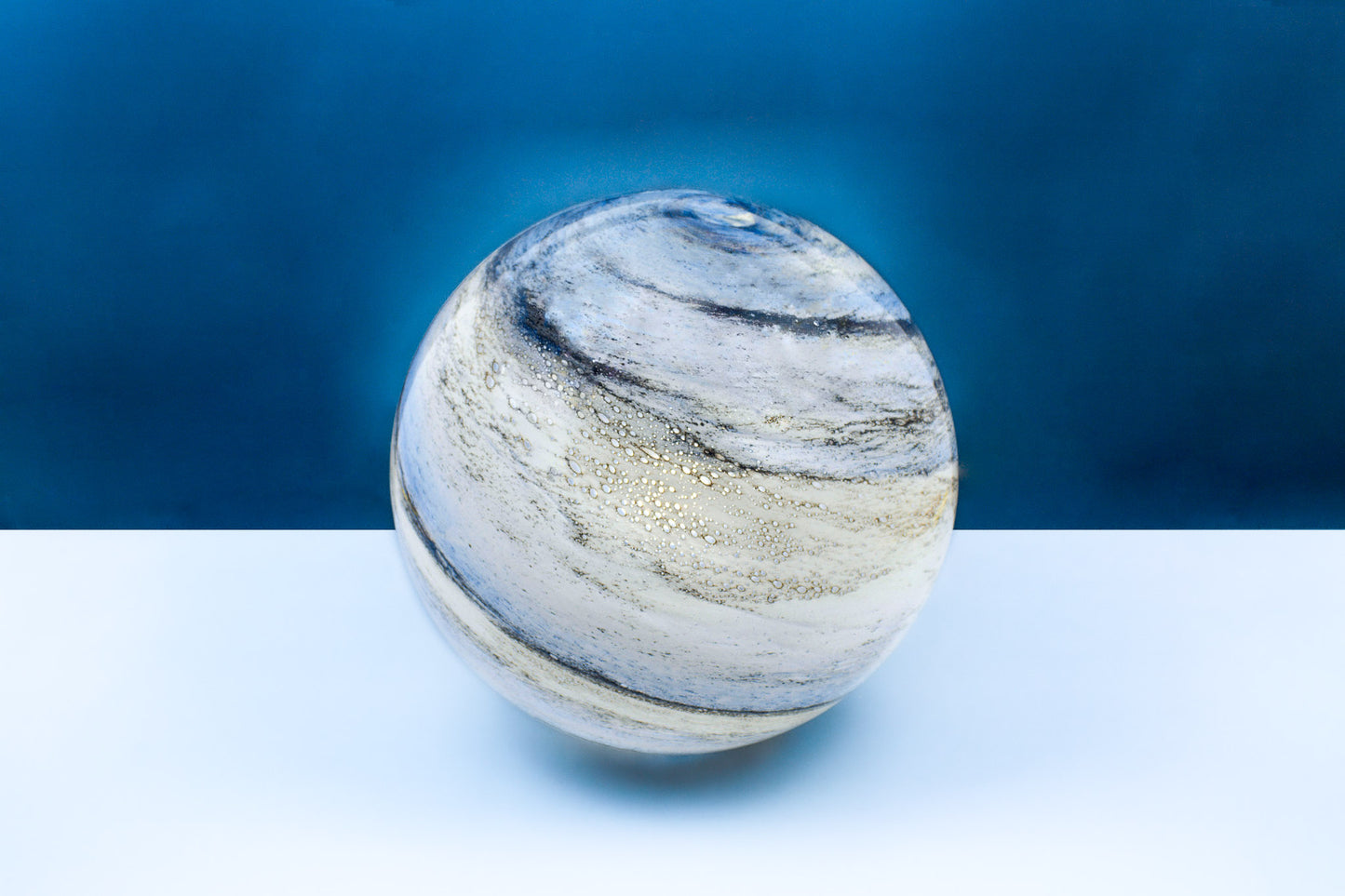 Sand and Sea - Large HandBlown Glass Lamp