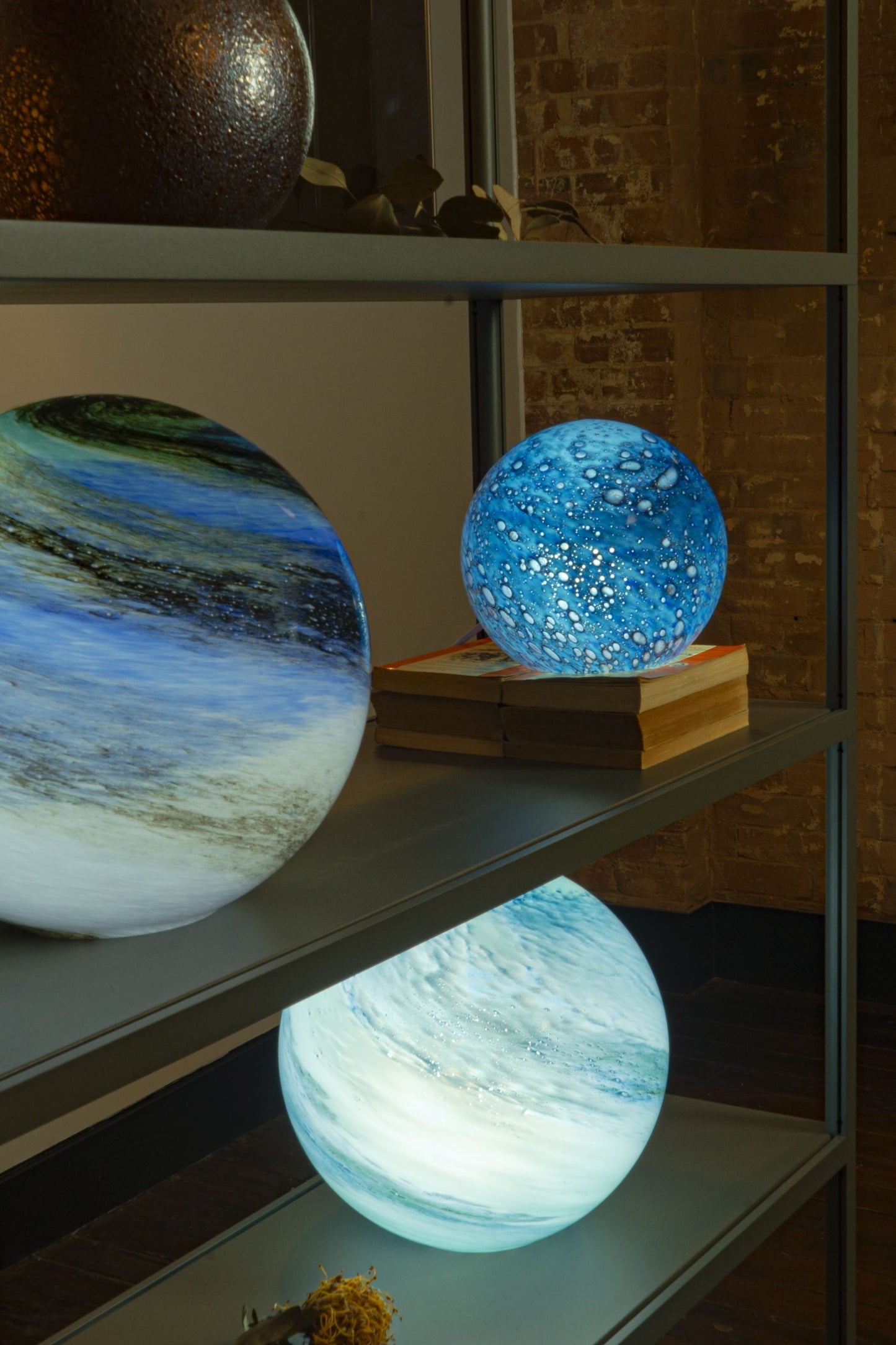 Lapiz Lazu - Small HandBlown Glass Lamp