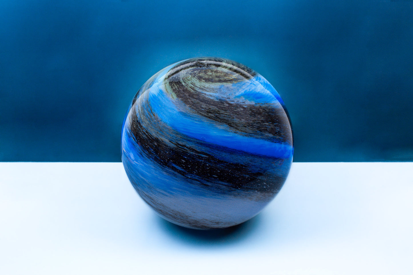 Blue Galaxy - Large HandBlown Glass Lamp