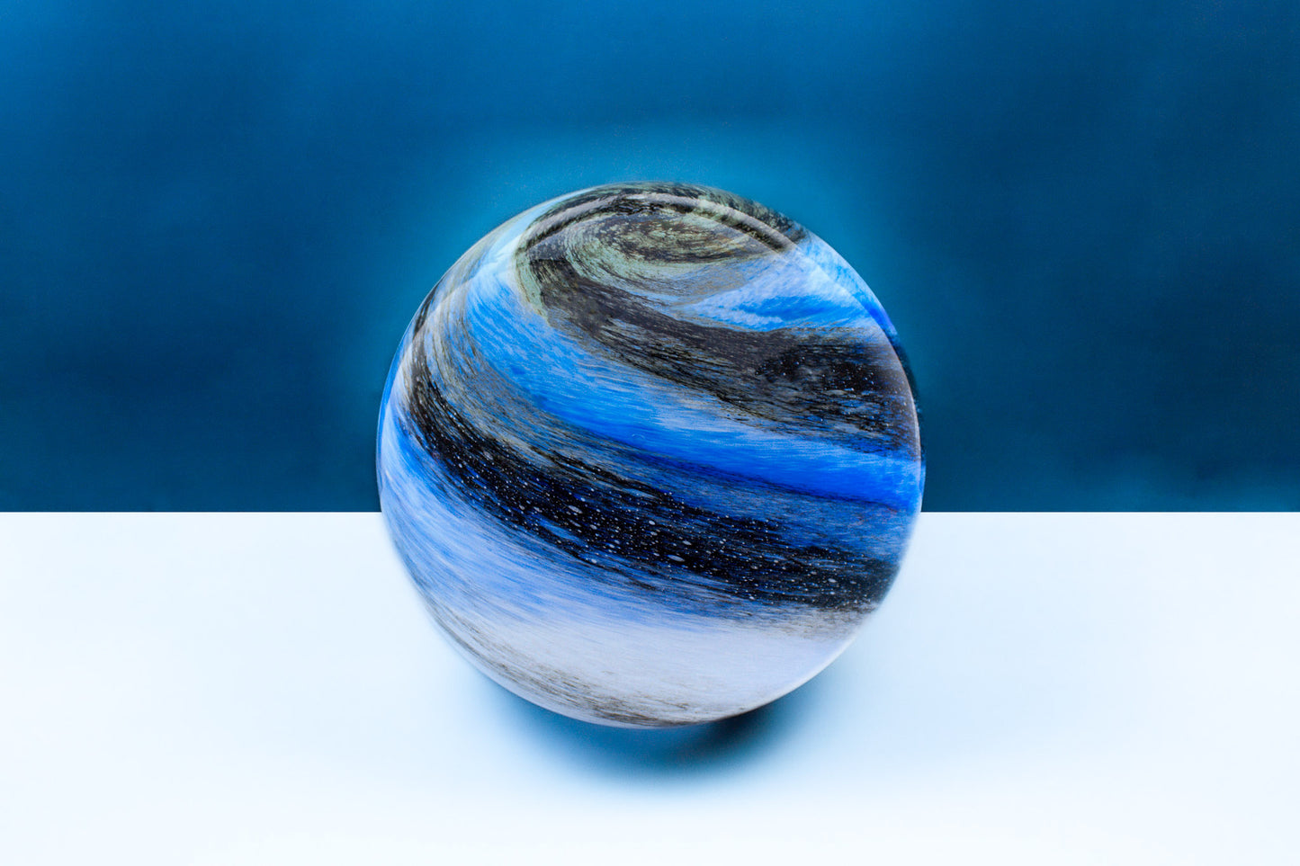 Blue Galaxy - Large HandBlown Glass Lamp