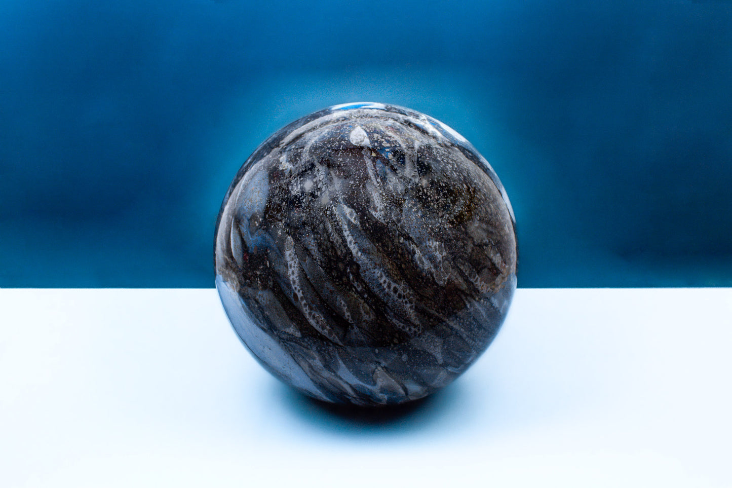 Smokey Quartz - Large HandBlown Glass Lamp