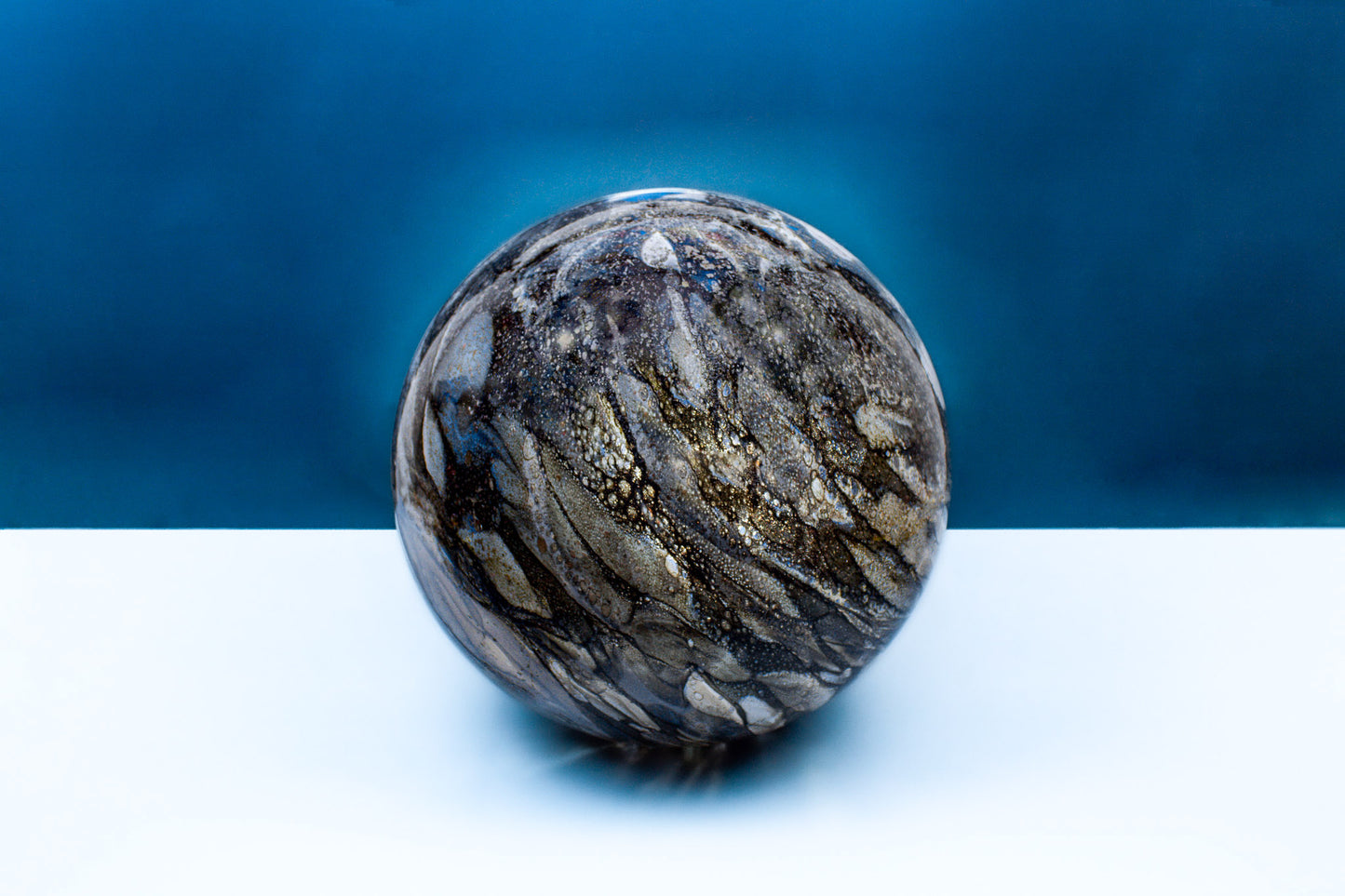 Smokey Quartz - Large HandBlown Glass Lamp