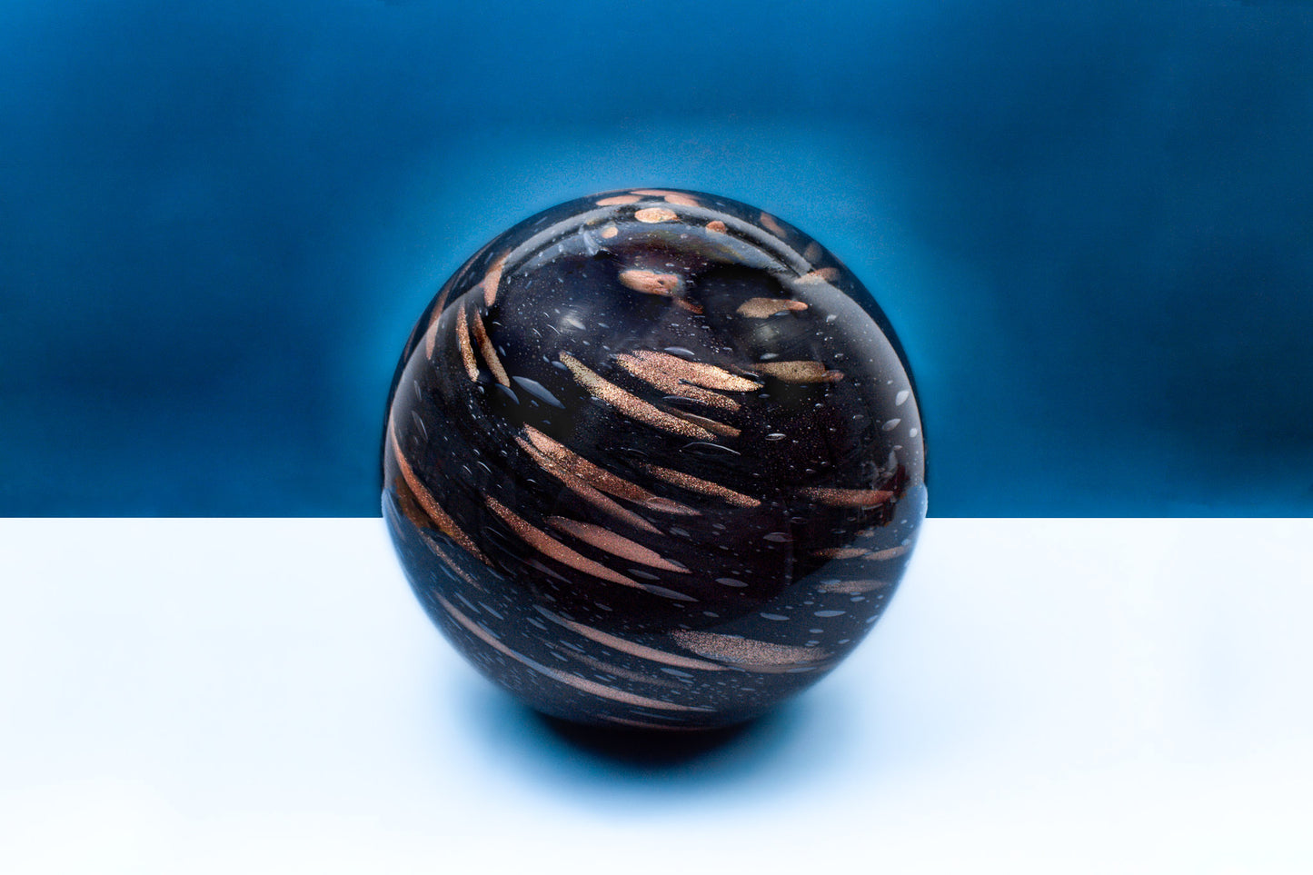 Meteorite - Large HandBlown Glass Lamp