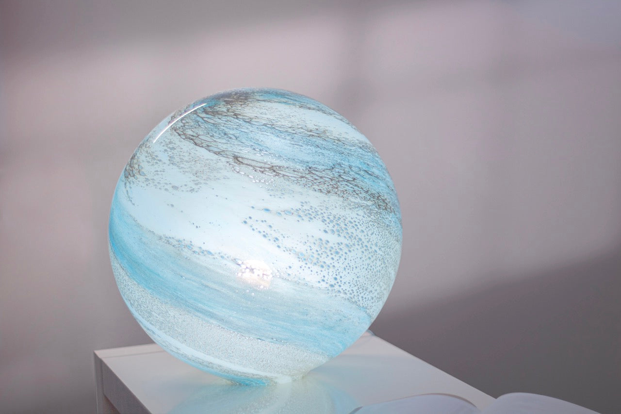 Sand and Sea- Extra Large HandBlown Glass Lamp - Limited Edition