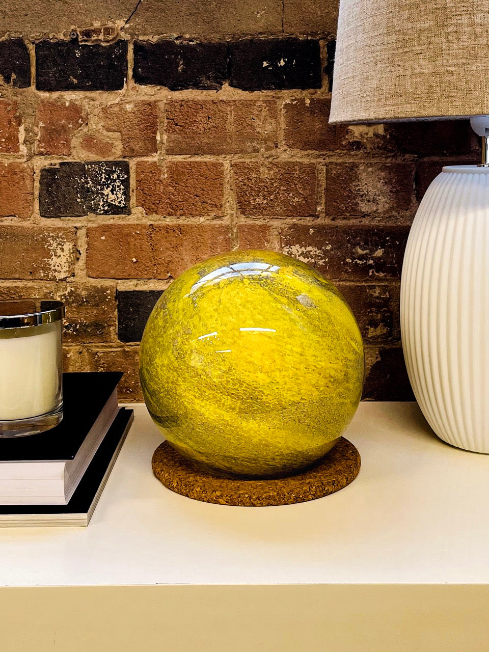Citrine - Small HandBlown Glass Lamp