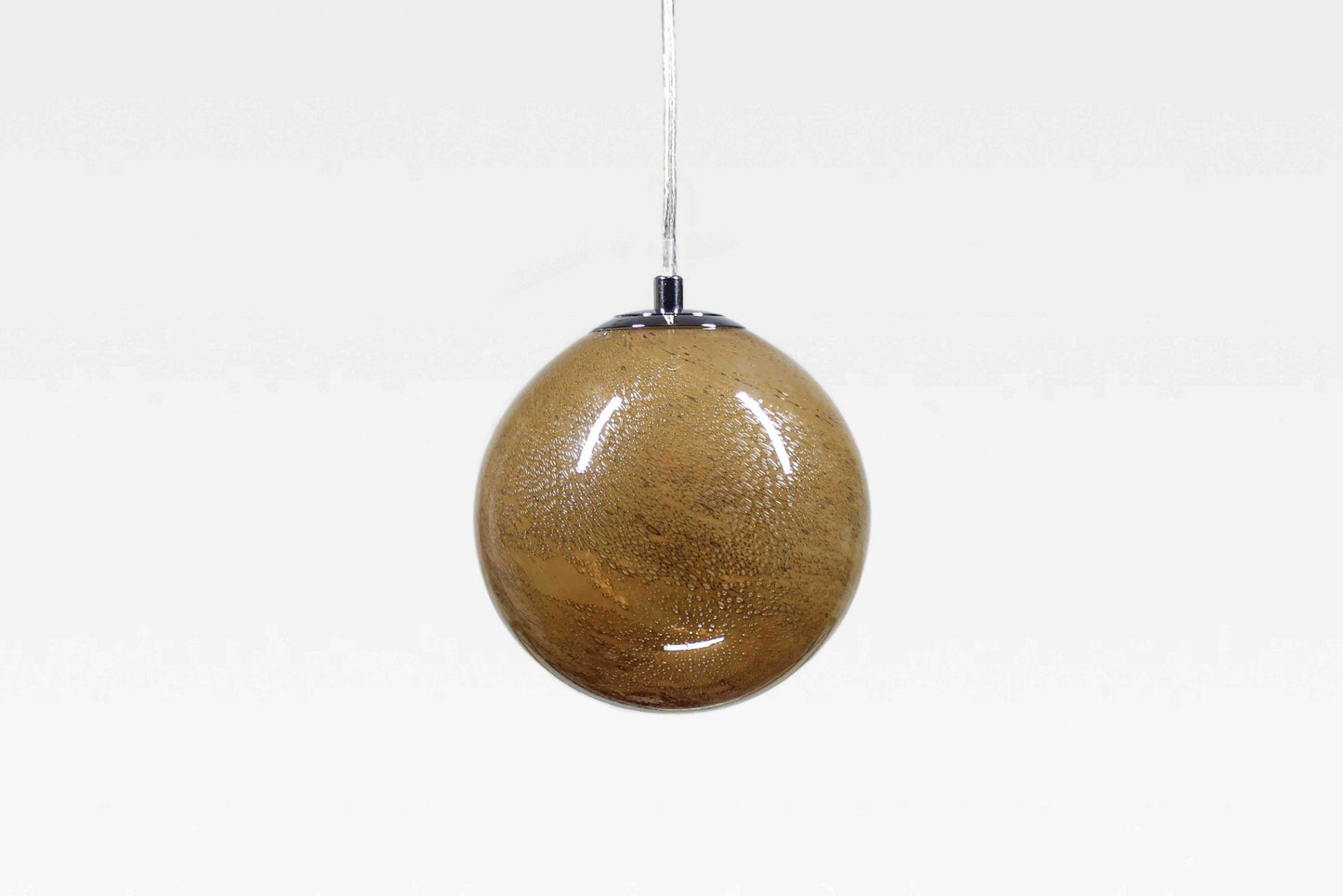 Sandstone - Handblown Glass Pendant Lamp – Adjustable Ceiling Light with Bulb Included