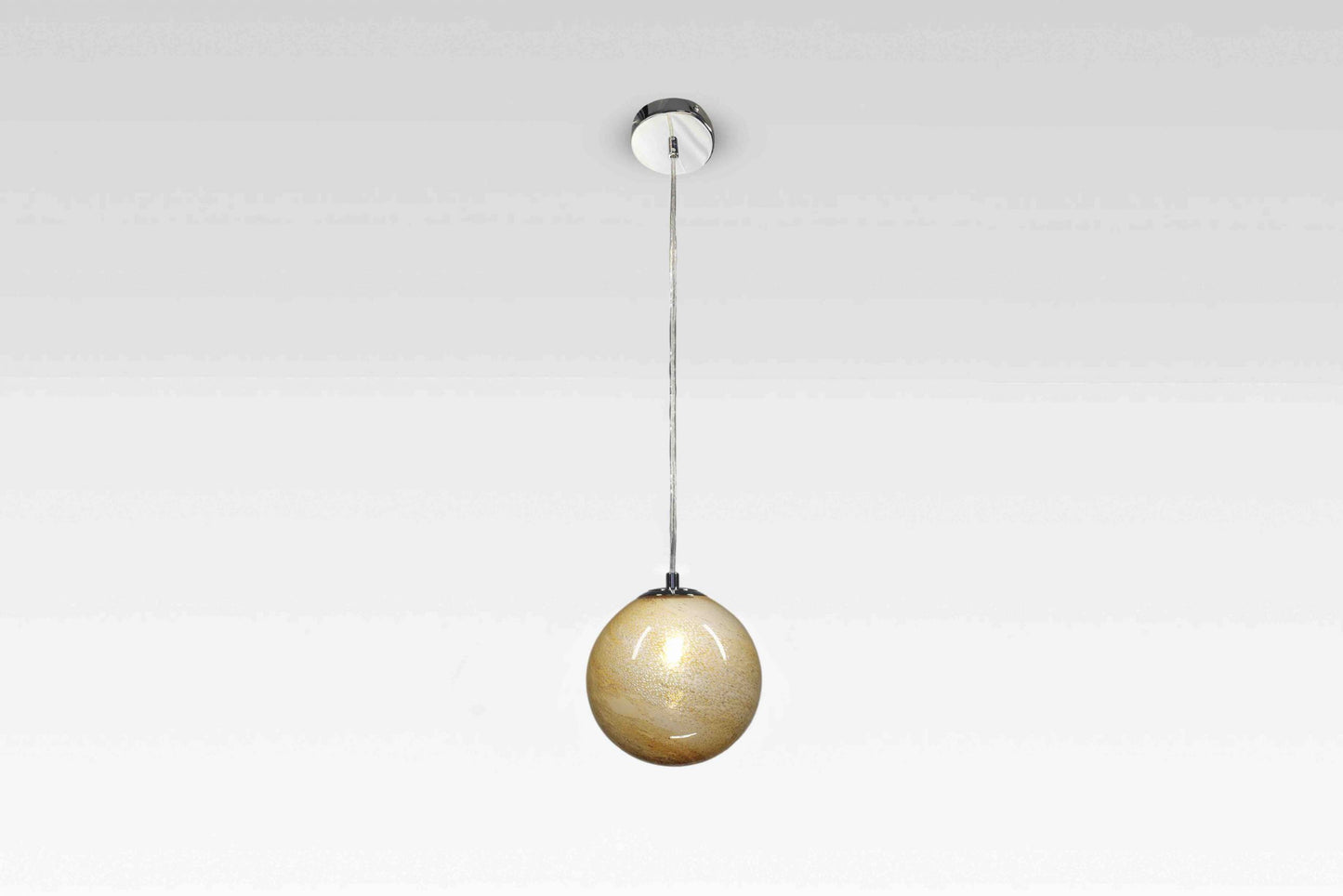 Sandstone - Handblown Glass Pendant Lamp – Adjustable Ceiling Light with Bulb Included
