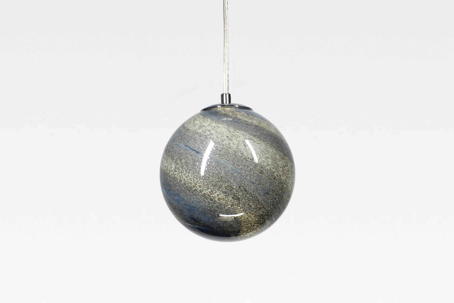 Sand & Sea - Handblown Glass Pendant Lamp – Adjustable Ceiling Light with Bulb Included