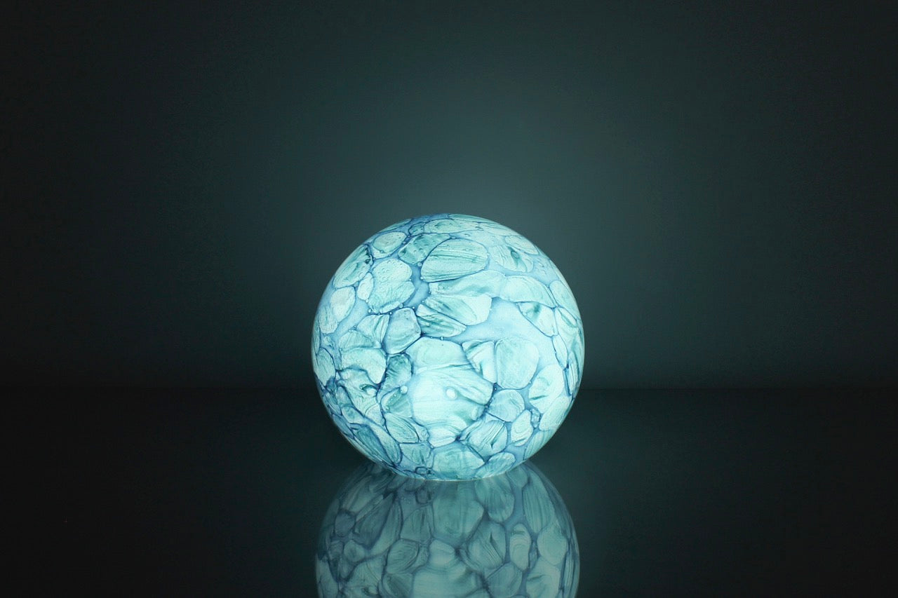 Spring Water - Small HandBlown Glass Lamp