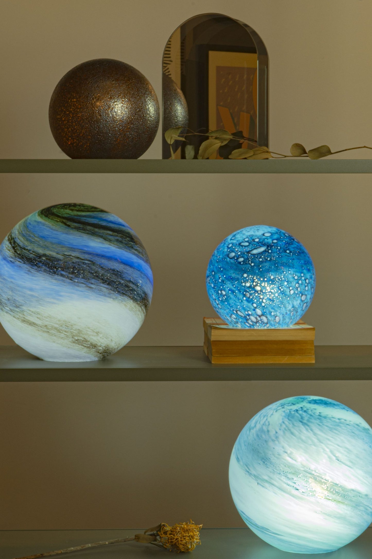 Pacific Reef - Large HandBlown Glass Lamp
