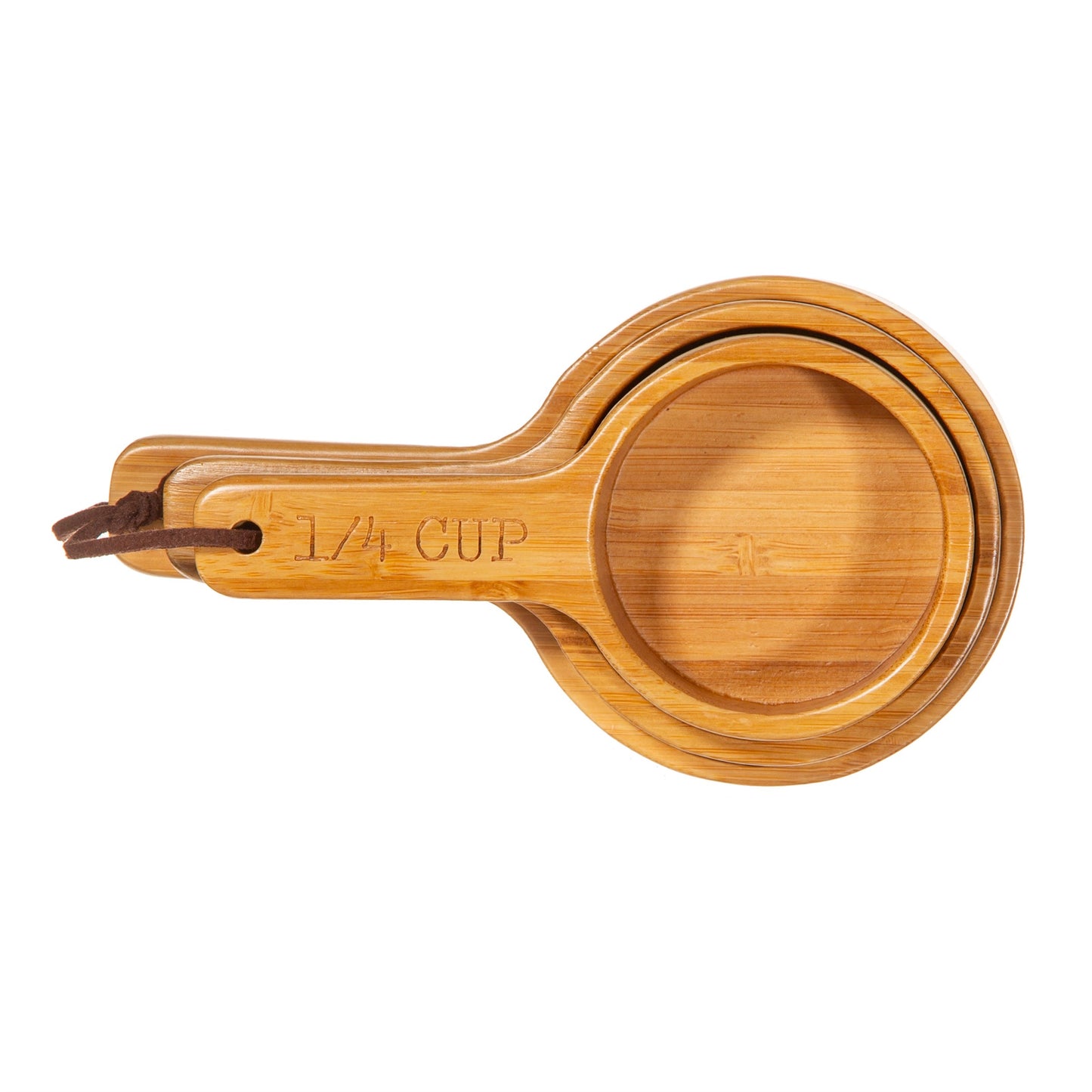 Bamboo Measuring Cups - Set Of 3