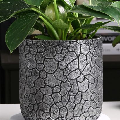 Silver Rustic 9 Plant Pot
