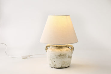 Demova Stone & Fabric Table Lamp