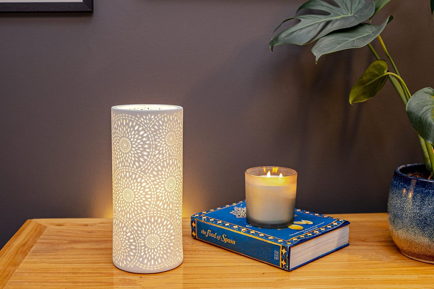 Handmade Fireworks Porcelain Column Lamp