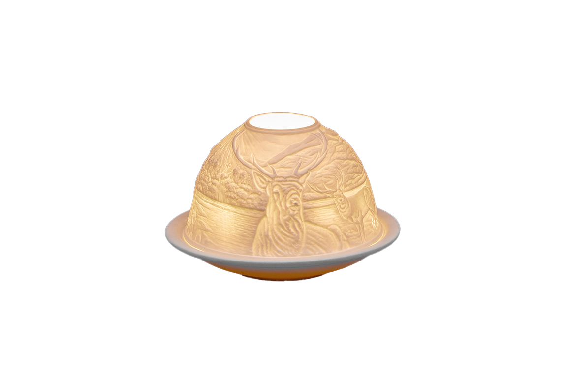 Stags by the Lake - Tea-light Holder