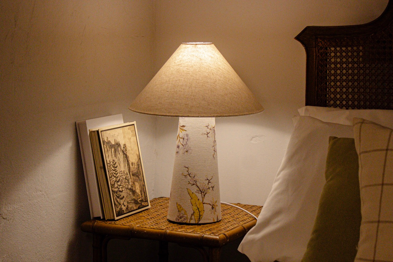 Floral Fabric Table Lamp