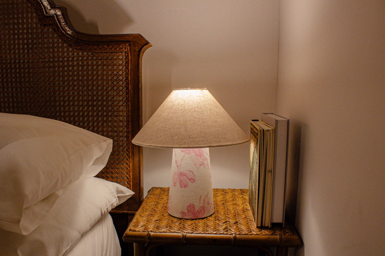 Floral Fabric Table Lamp