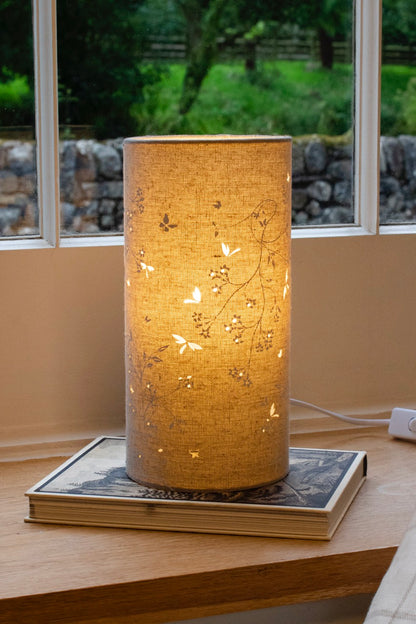 Butterflies and Dragonflies Fabric Lamp