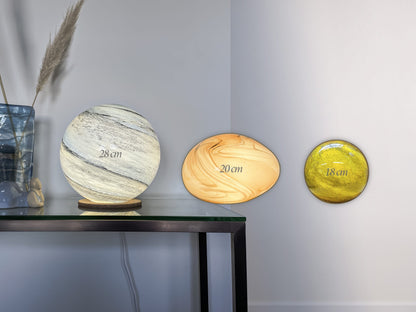 Sand and Sea - Small HandBlown Glass Lamp