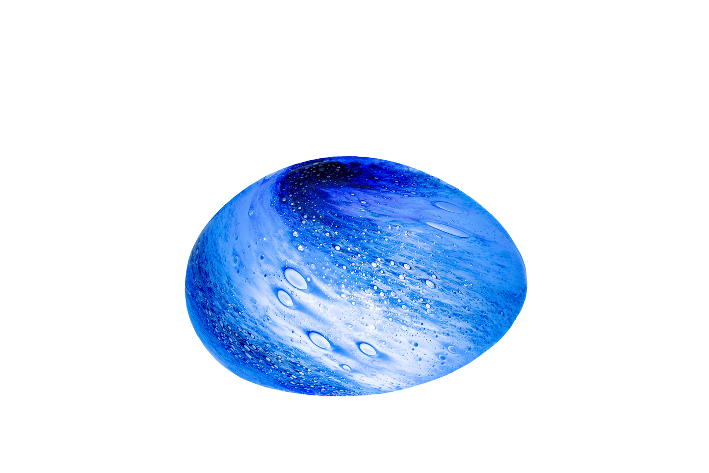 Handblown Colour Changing Glass Lamp - Pebble