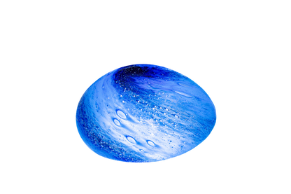 Handblown Colour Changing Glass Lamp - Pebble