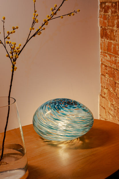 Aurum- HandBlown Glass Lamp - Pebble