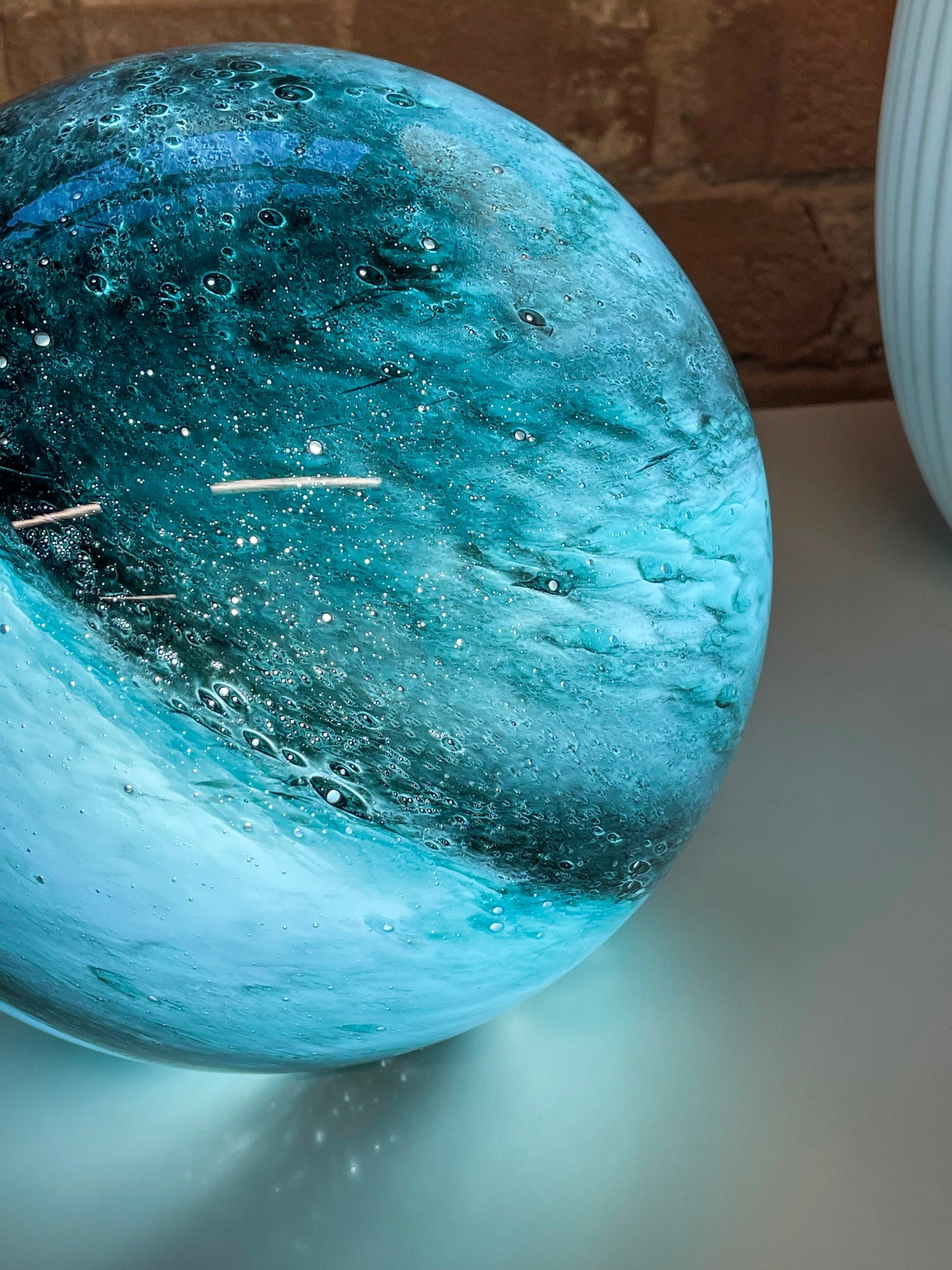 Colour Changing Glass Lamp with Remote | Handblown