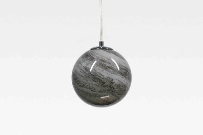 Mercury Swirl - Handblown Glass Pendant Lamp – Adjustable Ceiling Light with Bulb Included