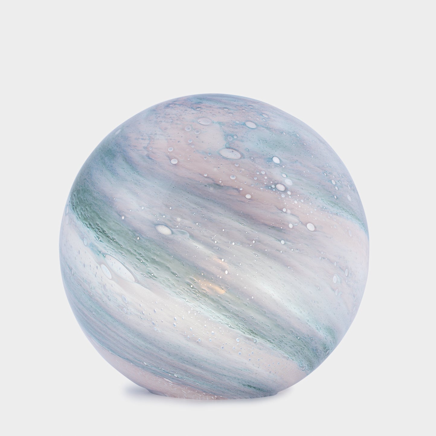 Handblown Glass Sphere Lamp 28cm | Colour Changing, Remote & App
