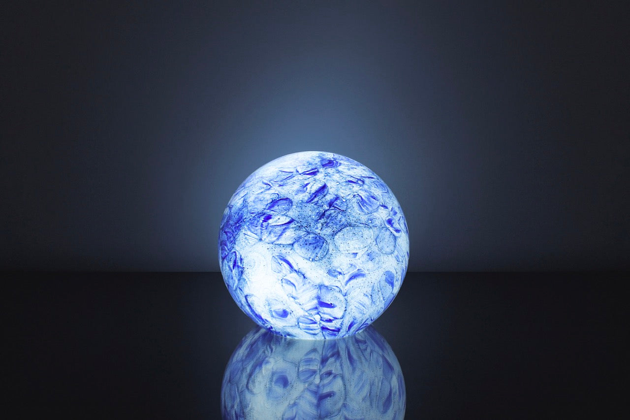 Cobalt Sky- Small HandBlown Glass Lamp