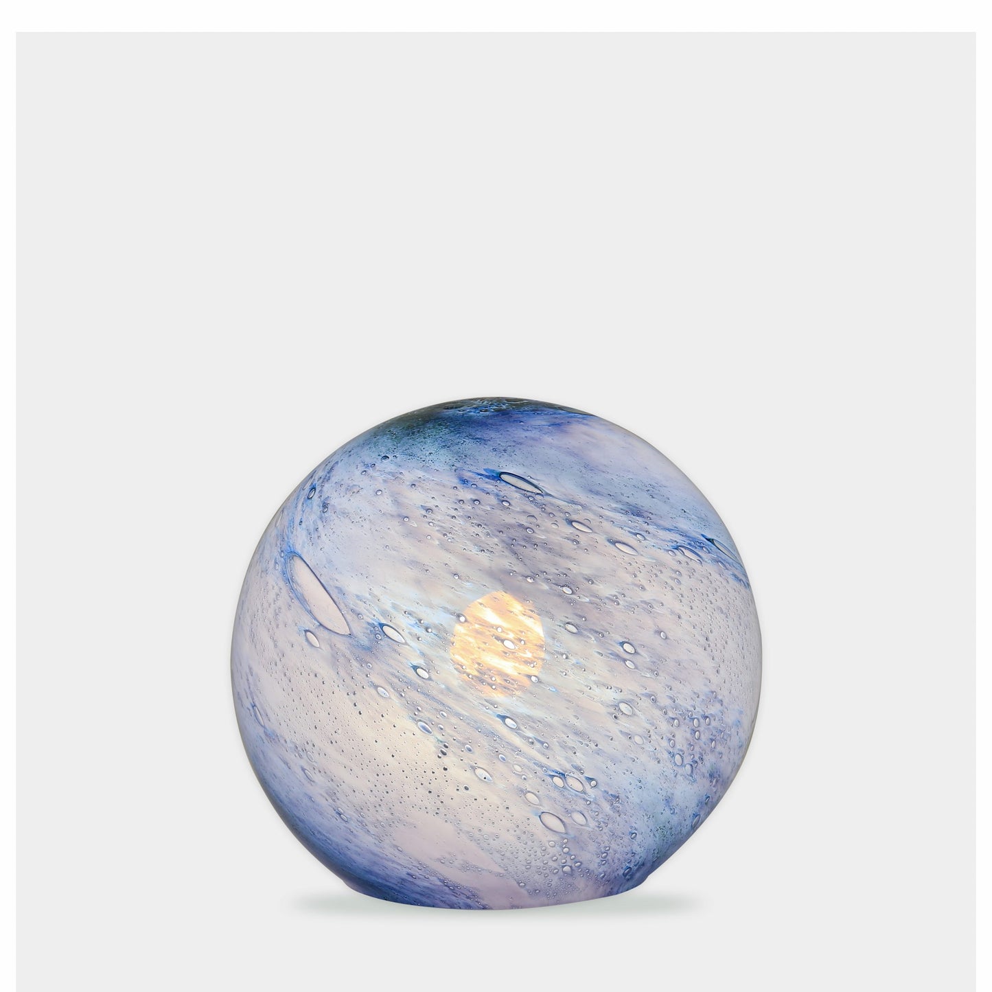 Handblown Colour-Changing Glass Sphere Lamp - Small