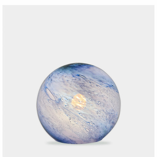 Handblown Colour-Changing Glass Sphere Lamp - Small