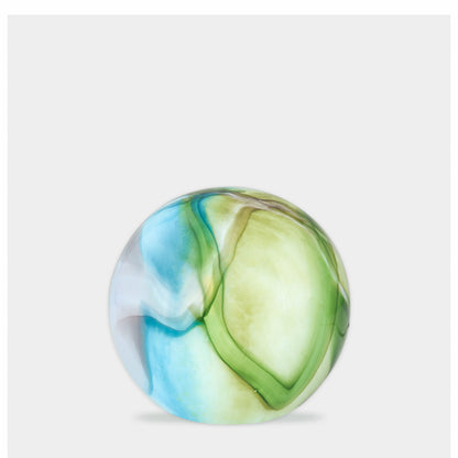 Handblown Colour-Changing Glass Sphere Lamp - Small