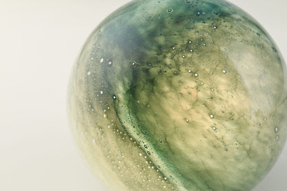 Handblown Colour-Changing Glass Sphere Lamp - Small