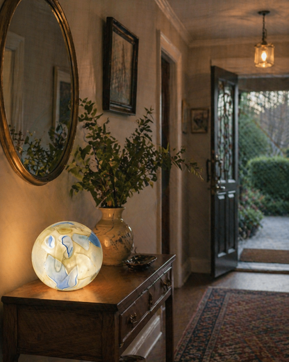 Colour Changing Glass Lamp with Remote | Handblown