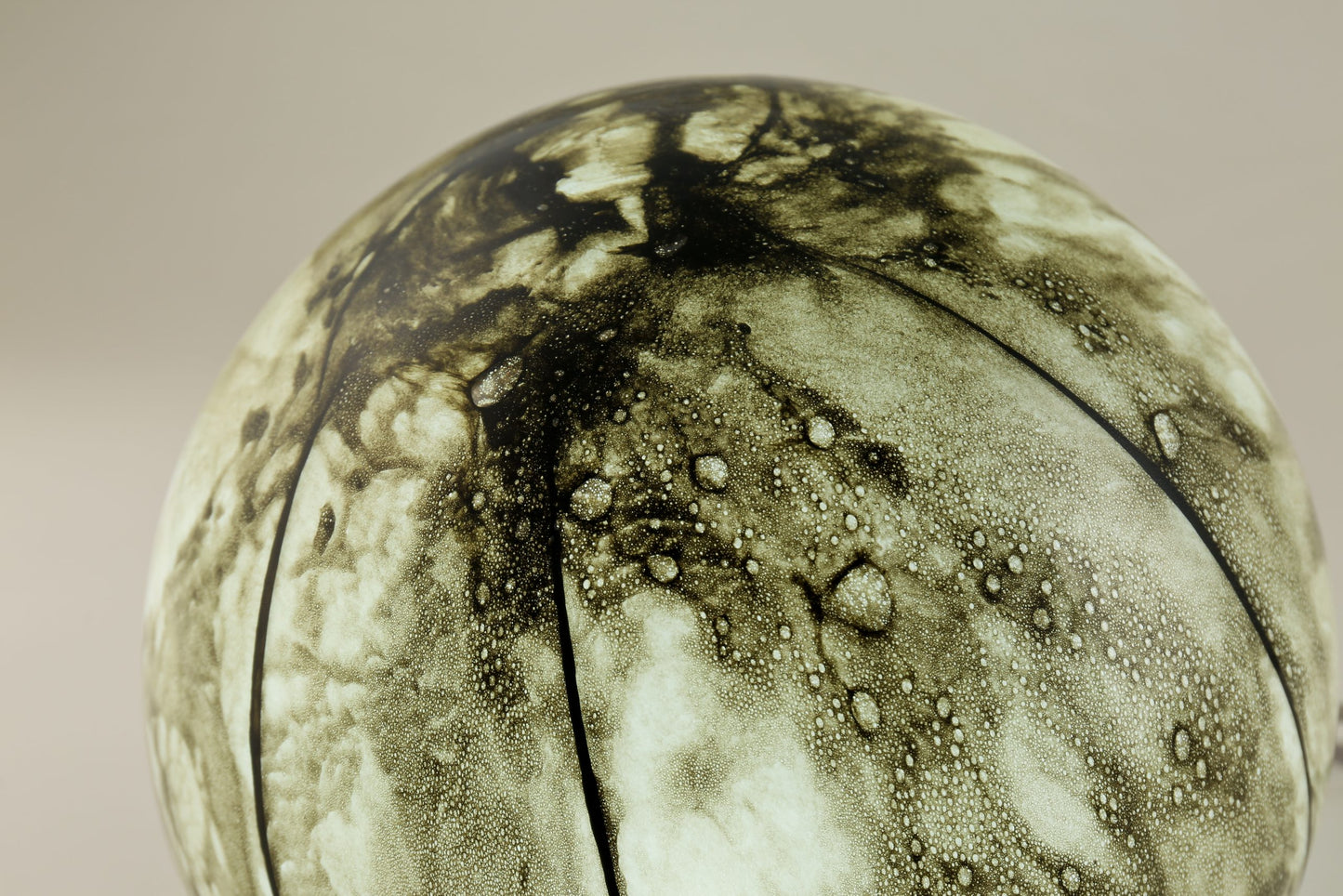 Handblown Colour-Changing Glass Sphere Lamp - Large