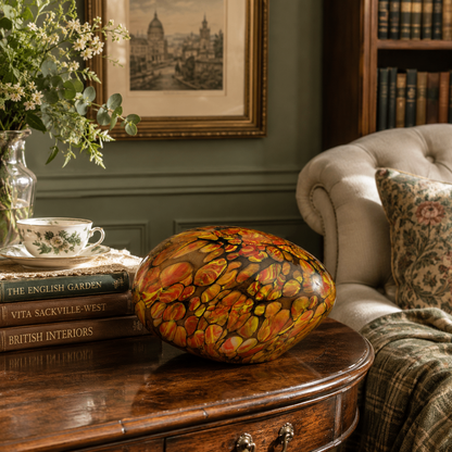 Colour Changing Glass Lamp with Remote — Pebble | Handblown