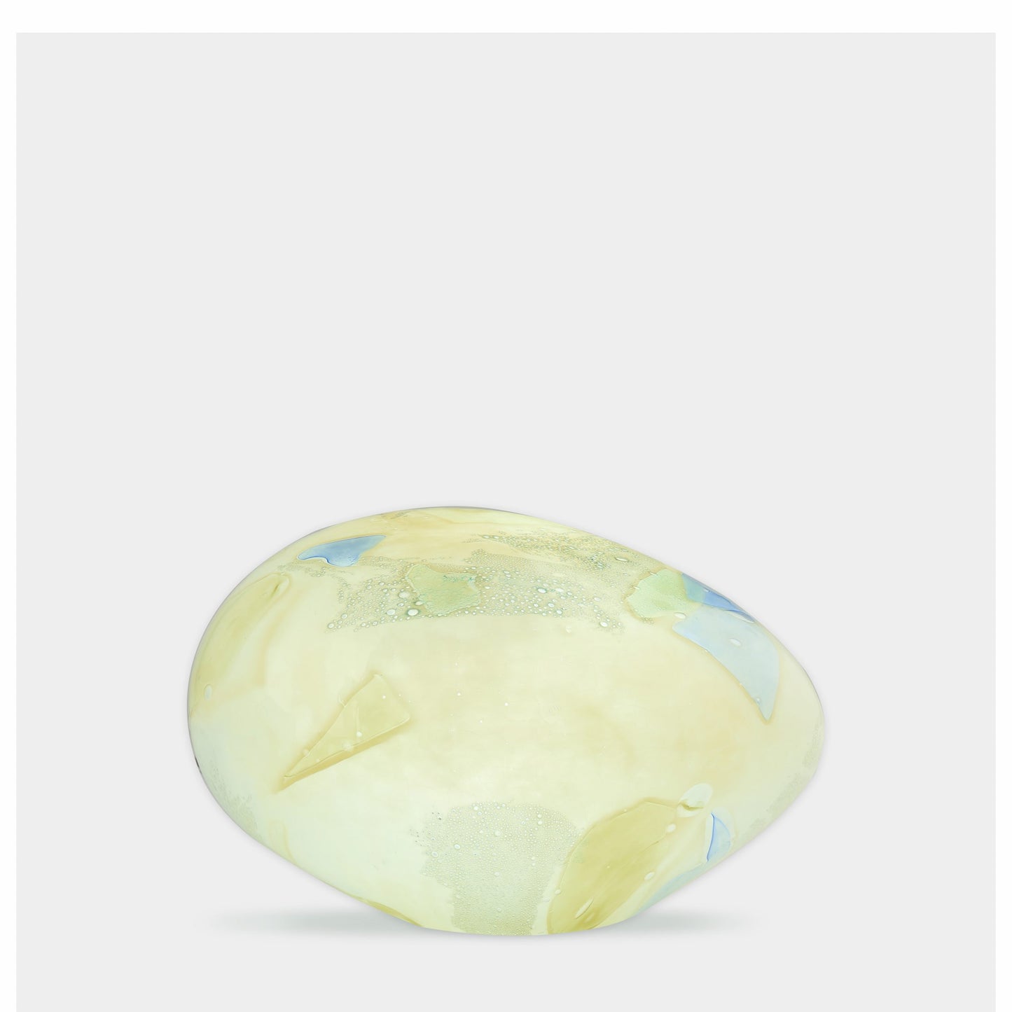 Handblown Colour Changing Glass Lamp - Pebble