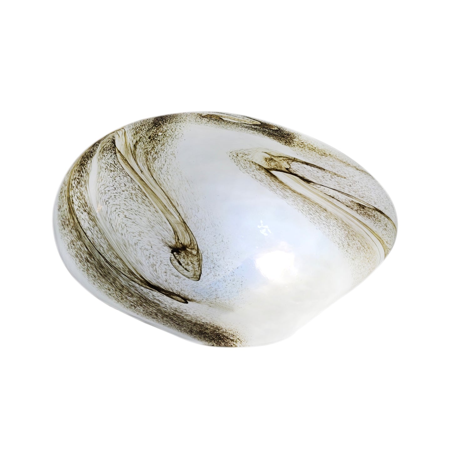 Handblown Colour Changing Glass Lamp - Pebble