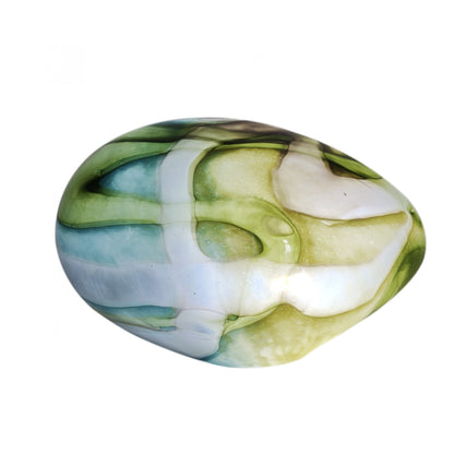 Handblown Colour Changing Glass Lamp - Pebble