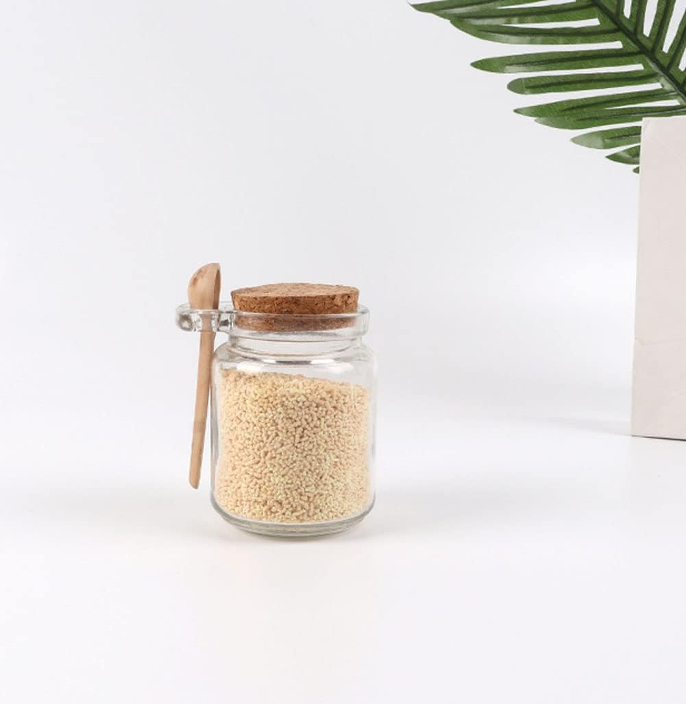 Jar With Cork Lid And Spoon