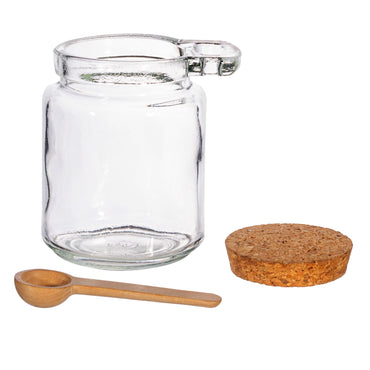 Jar With Cork Lid And Spoon