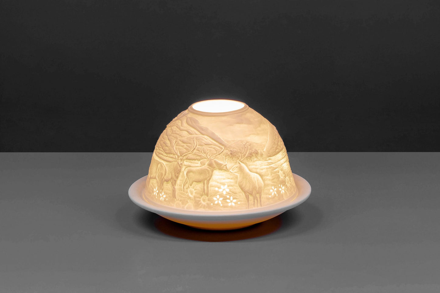 Stags by the Lake - Tea-light Holder