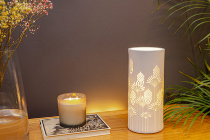 Handmade Vector Art Porcelain Column Lamp