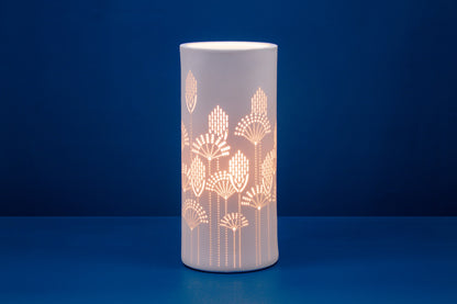 Handmade Vector Art Porcelain Column Lamp